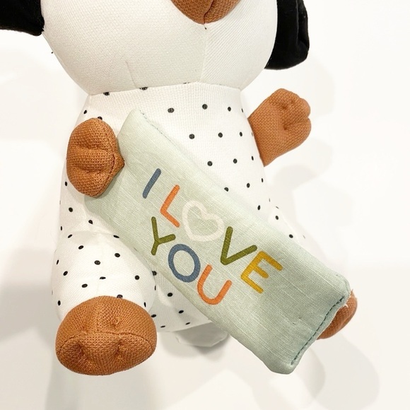 Pillowfort Polka Dot Plush with 'I Love You' Message - Picture 2 of 3